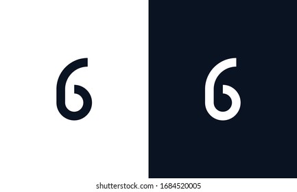 Minimal abstract elegant line art letter B logo.