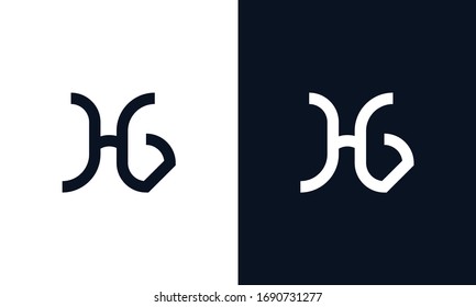 Minimal Abstract letra de arte de línea elegante logotipo HB. Este icono del logotipo incorpora con letra H y B de forma creativa.