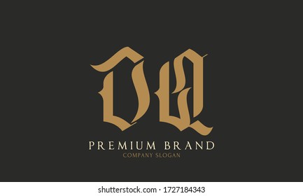 Minimal Abstract elegant line art letter DQ logo.This logo icon incorporate with letter D and Q in the creative way.
