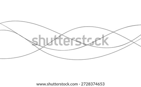 Minimal Abstract Flowing Lines in Monochrome Harmony.