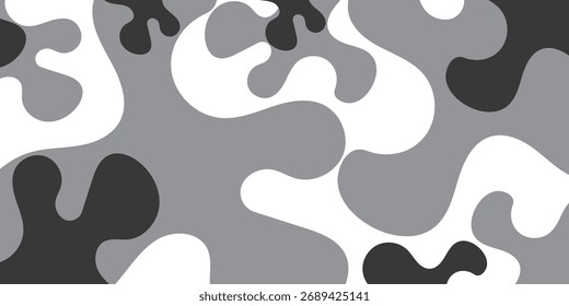 Fondo fluido abstracto mínimo con diseño de combinación de colores negro y gris. Diseño de concepto de fondo