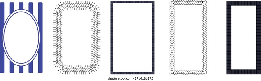 Minimal abstract frame wall art with modern geometric borders, perfect for stylish home interiors.