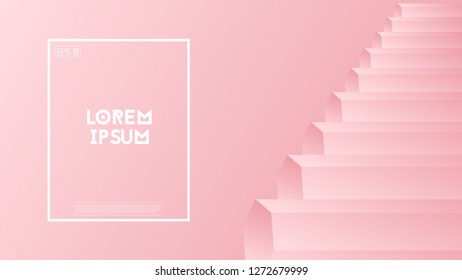Minimal abstract geometric background. 3d gradient shapes composition. Eps10 vector.
