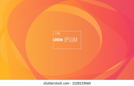 Minimal abstract geometric background. Dynamic shapes composition. 3d Fluid Shapes. Colorful futuristic Gradient. Pattern neon wave brochure. Minimal Template for banner, landing page, website, poster