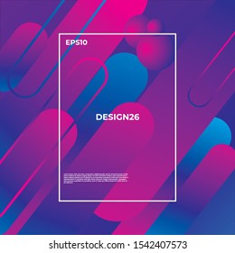 Minimal abstract geometric background. Dynamic shapes composition. Eps10