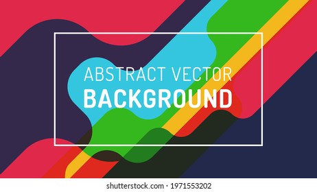 Minimal abstract geometric background with dynamic shapes. Good for presentation cover design, wallpaper, banner. Vector illustration EPS10