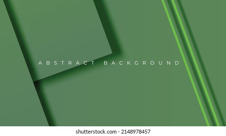 Minimal abstract geometric background. Green overlap background. Vector Illustration