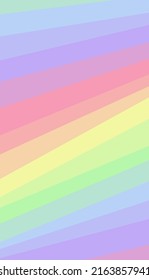 Minimal abstract geometric background. Pastel rainbow stripes composition, LGBT pride flag. Pride month concept. Vector illustration.