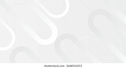 Minimal abstract geometric background with soft gray tones, circular shapes, and modern line patterns. Perfect for presentations, web design, posters, and business templates.