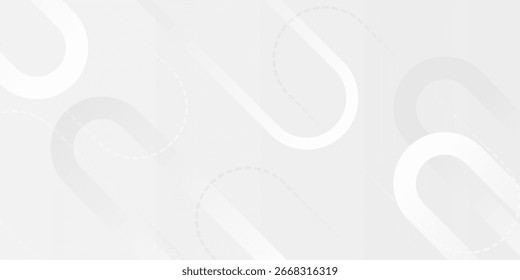Minimal abstract geometric background with soft gray tones, circular shapes, and modern line patterns. Perfect for presentations, web design, posters, and business templates.