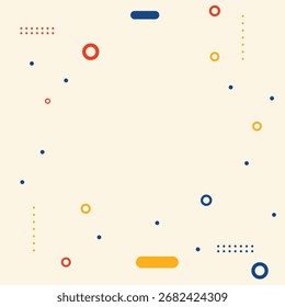 Plano de fundo geométrico abstrato mínimo em formato quadrado. Ideal para postagens em mídias sociais, modelos do Instagram, cartazes e layouts de design criativo.