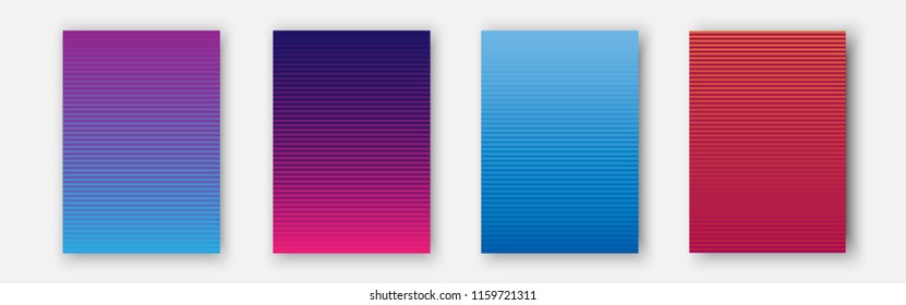minimal abstract geometric with colorful background vector design