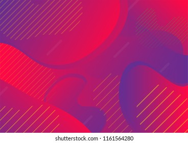 minimal abstract geometric with colorful background vector design