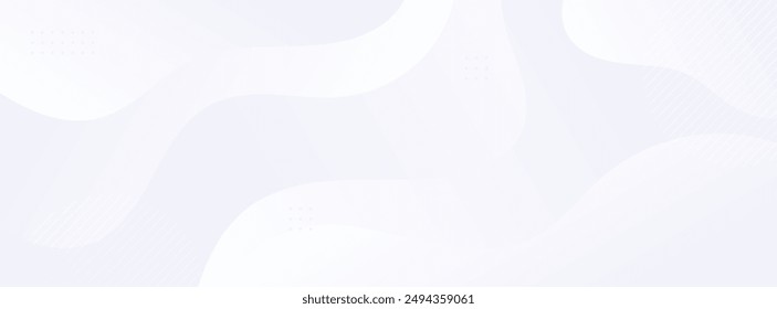 Degradado geométrico abstracto mínimo en color blanco y gris. Diseño de Anuncio de Plantilla moderno y creativo. Ilustración vectorial