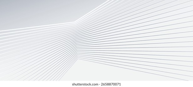 Minimal Abstract Geometric Line Background with White and Gray Gradient for Architecture, Business Presentations, Modern Branding, and Clean Digital Design

