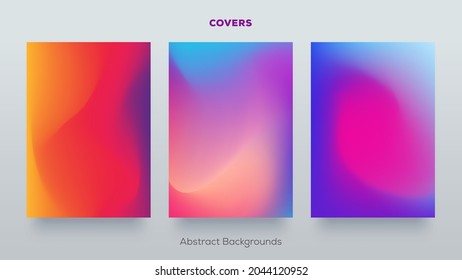 Minimal abstract geometric pattern covers design background for business brochure. Halftone cover page layouts design. Modern flyer frame templates.
