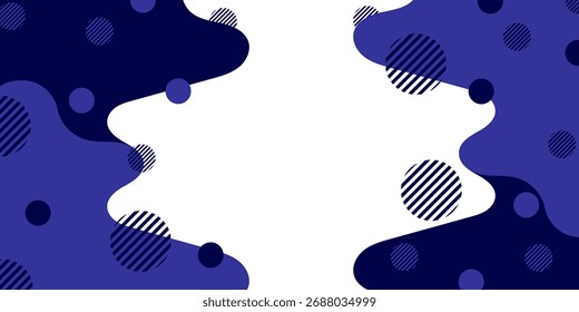 Plano de fundo de forma geométrica abstrata mínima com cor azul escuro combinação arte ilustração design