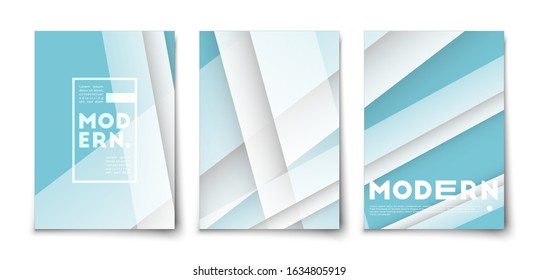 Minimal abstract geometric shapes color lines vector background