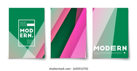 Minimal abstract geometric shapes color lines vector background