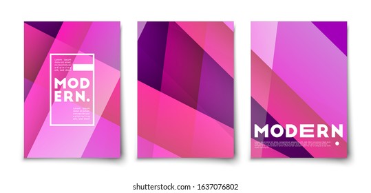 Minimal abstract geometric shapes color lines vector background