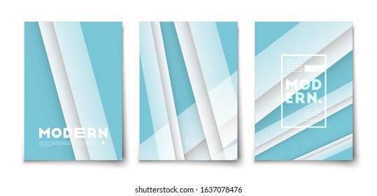 Minimal abstract geometric shapes color lines vector background