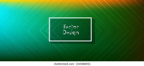 Minimal abstract geometric template for voucher design. Modern banner digital backdrop vector design. Gradient motion elements modern poster layout.