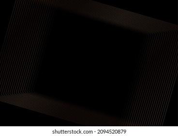 Fondo mínimo de geometría abstracta con líneas doradas. Diseño de vectores