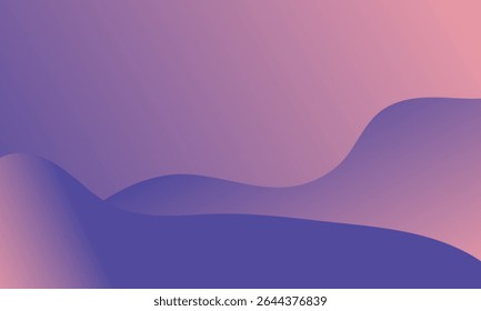 Minimal Abstract Gradient Background with Smooth Purple and Pink Waves