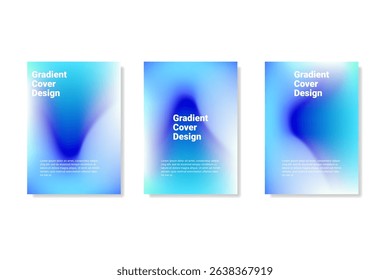 Minimal Abstract Gradient Cover with Soft Blue Blur Background