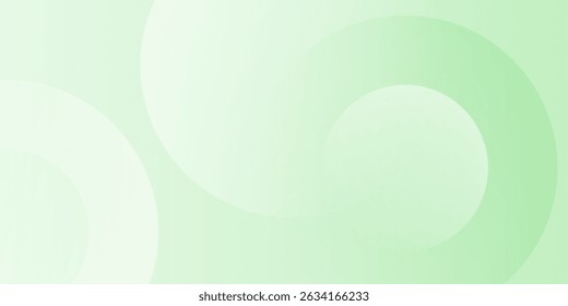 Fundo verde abstrato mínimo com círculos de gradiente suave, ideal para design moderno, apresentações e uso da Web.