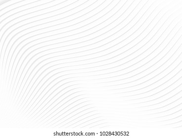 Minimal abstract grey wavy lines background. Vector design