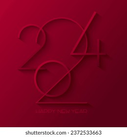 Minimal abstract Happy New Year bakground design 
