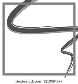 Minimal abstract hijab fashion background with brush monochrome.
