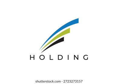 Diseño de logotipo de retención Abstractas mínima para identidad de marca Corporativa, financiera y comercial