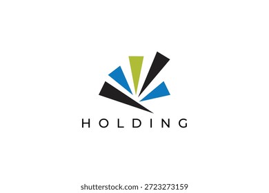Diseño de logotipo de retención Abstractas mínima para identidad de marca Corporativa, financiera y comercial