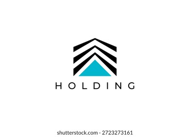 Diseño de logotipo de retención Abstractas mínima para identidad de marca Corporativa, financiera y comercial
