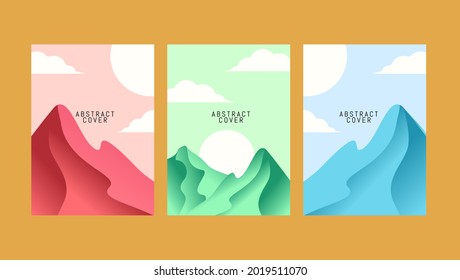 Minimal Abstract Landscape Vector Design