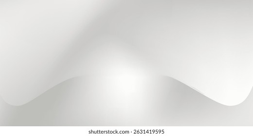 Fondo gris claro abstracto mínimo para la presentación del producto. Sombra suave y luz de las ventanas en el arte blanco de la pared moderno