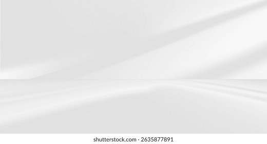 Minimal abstract light gray background for product presentation. Soft shadow and light from windows on white wall.