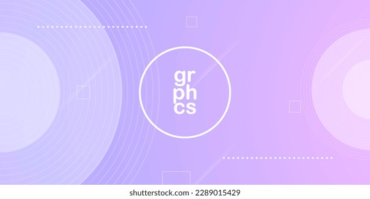 Minimal abstrakte lila violette Lavendel mit Farbverlauf-Kreis Hintergrund. einfaches Muster für die Anzeige von Produkt- und Website-Vorlage Wallpaper Poster. EPS10-Vektor