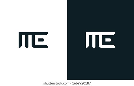 Minimal abstract line art letter ME logo. This logo icon incorporate with letter M and E in the creative way.