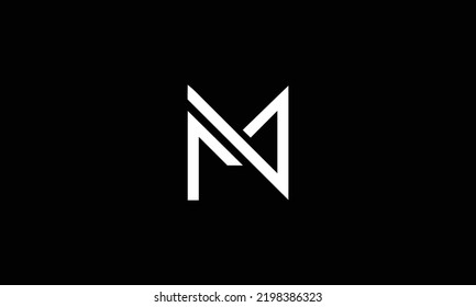 Minimal abstract line art letter FM logo. This logo icon incorporate with letter F and M in the creative way.