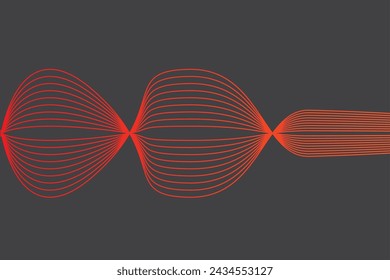 Fondo tecnológico futurista de línea abstracta mínima. Vector diseño de banner de arte digital
