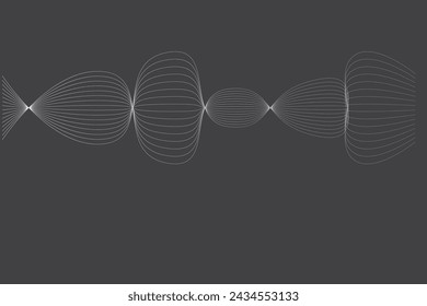 Minimal abstract line futuristic tech background. Vector digital art banner design
