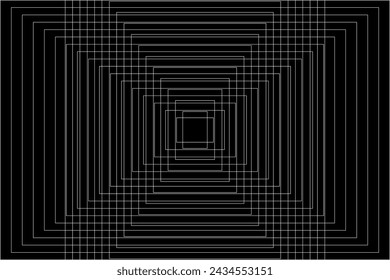 Minimal abstract line futuristic tech background. Vector digital art banner design
