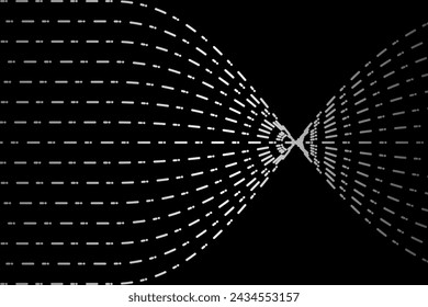 Minimal abstract line futuristic tech background. Vector digital art banner design