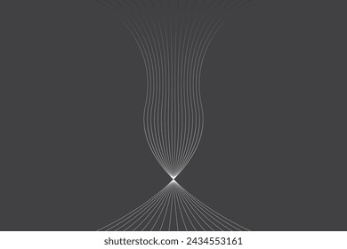 Minimal abstract line futuristic tech background. Vector digital art banner design