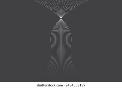 Minimal abstract line futuristic tech background. Vector digital art banner design