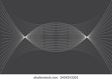 Minimale abstrakte Linie futuristischen Tech-Hintergrund. Vector Digital Art Banner Design