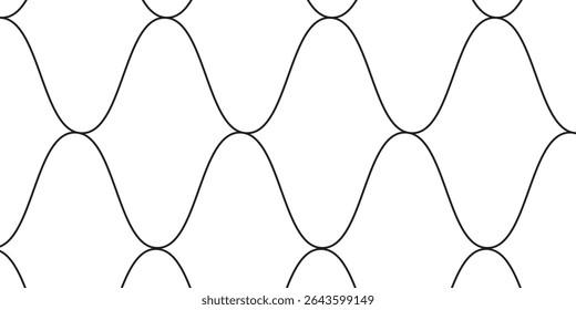 Plano de fundo de padrão de linha abstrato mínimo. Fundo de textura monocromática preto com grade. Vetor